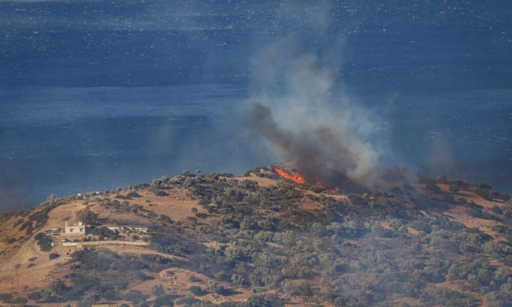 Incêndios atingem intensamente a ilha de Creta