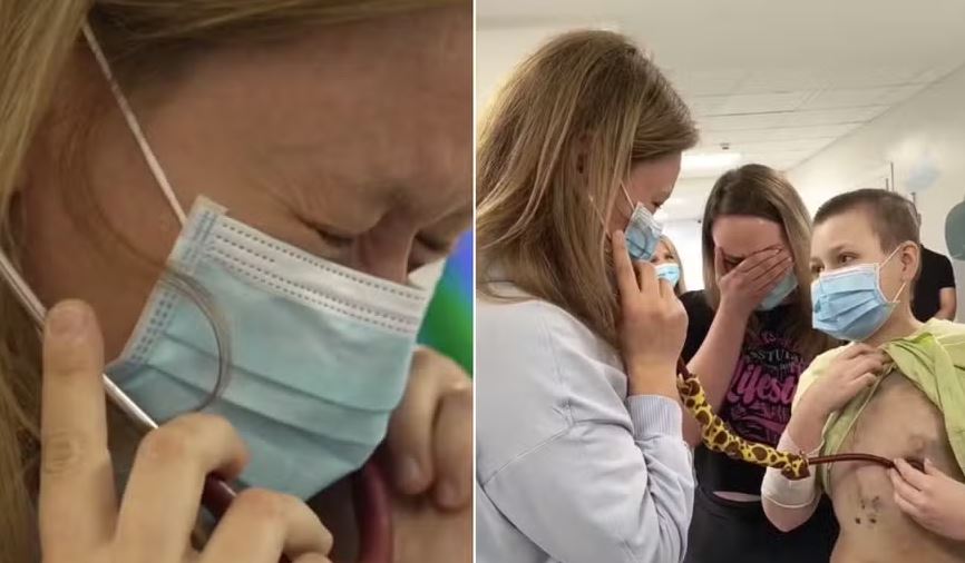 Mãe ouve o coração da filha em peito transplantado e emociona a todos - QTU Questões do Universo